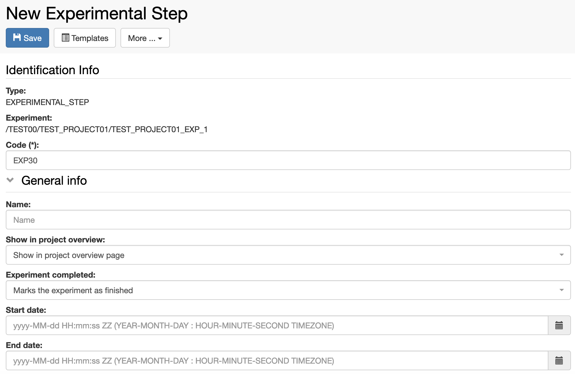 openbis expstep01