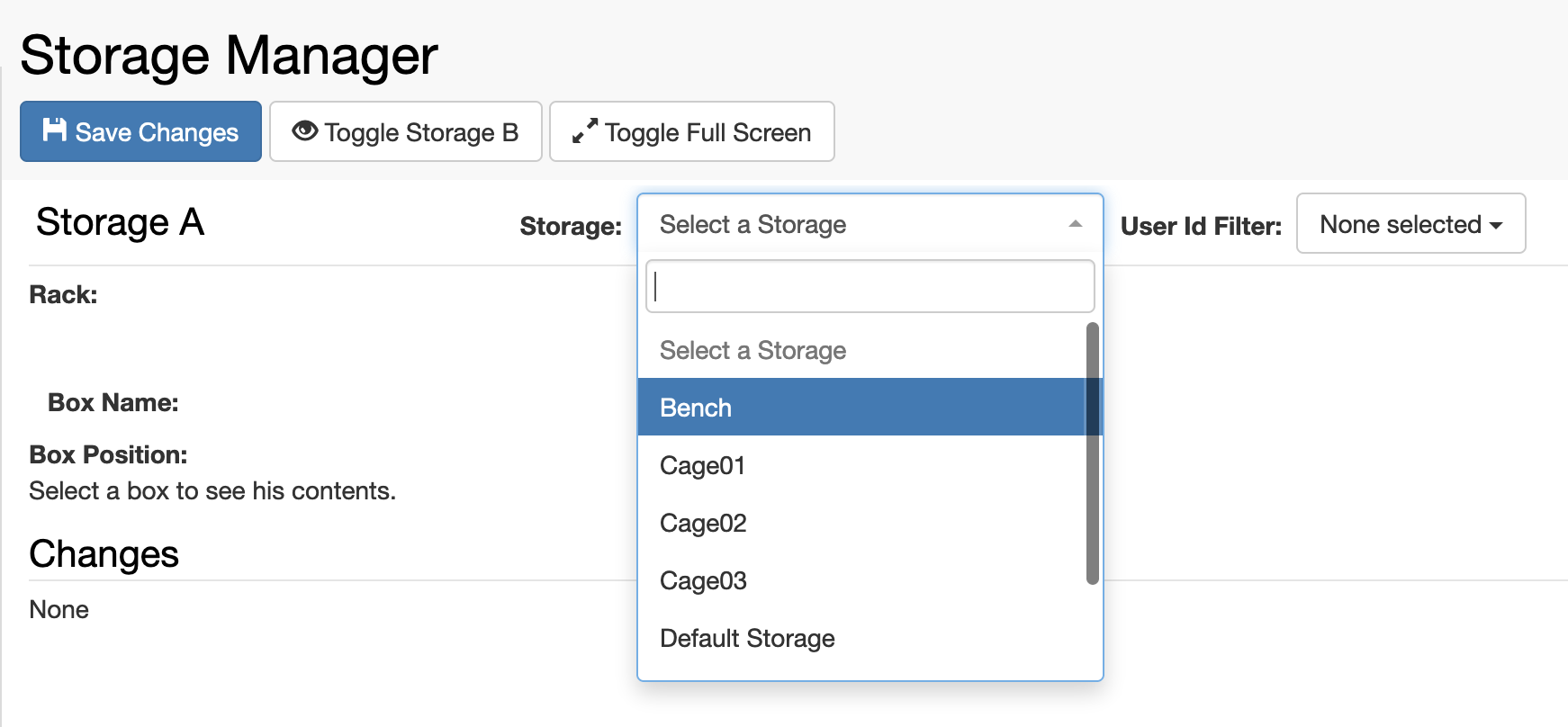 openbis storage managaer